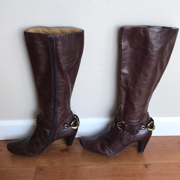 Biviel Tall Vintage Leather Boots - Picture 2 of 7